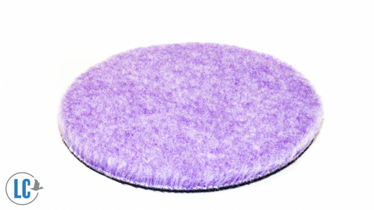 Полировальный круг меховой режущий 58-1255-1 Purple foam wool 140*6mm