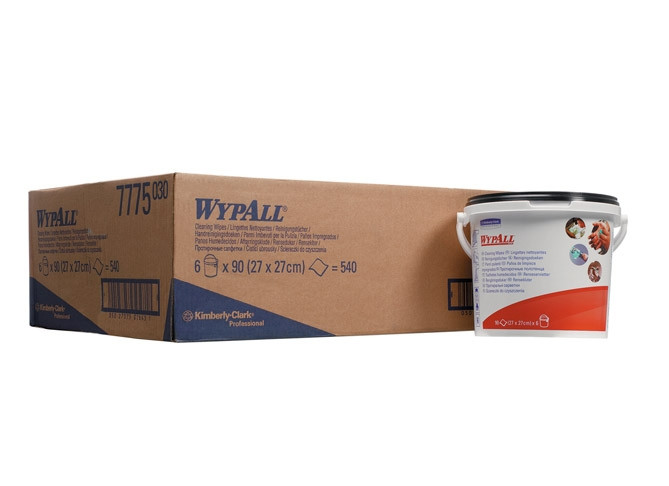 7775	WYPALL® Чистящие салфетки-Пластиковое ведро, 90шт